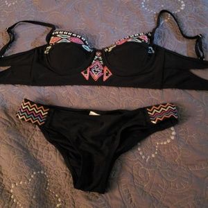 Aztec print bikini